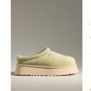 UGG Tazz Green Suede Slip-On Shoes
